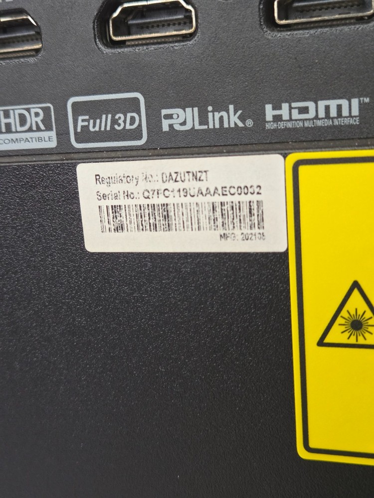 Laser Projector Optoma ZU720T Used