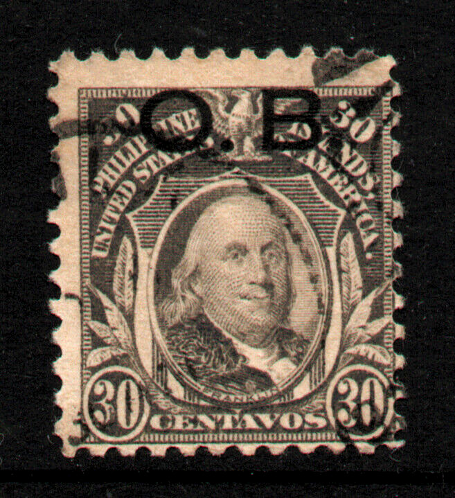 USED " BENJAMIN FRANKLIN " PHILIPPINES 1917