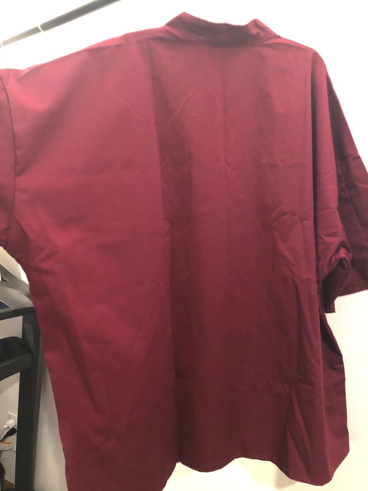 uncommon threads chef coat Burgundy 4XL