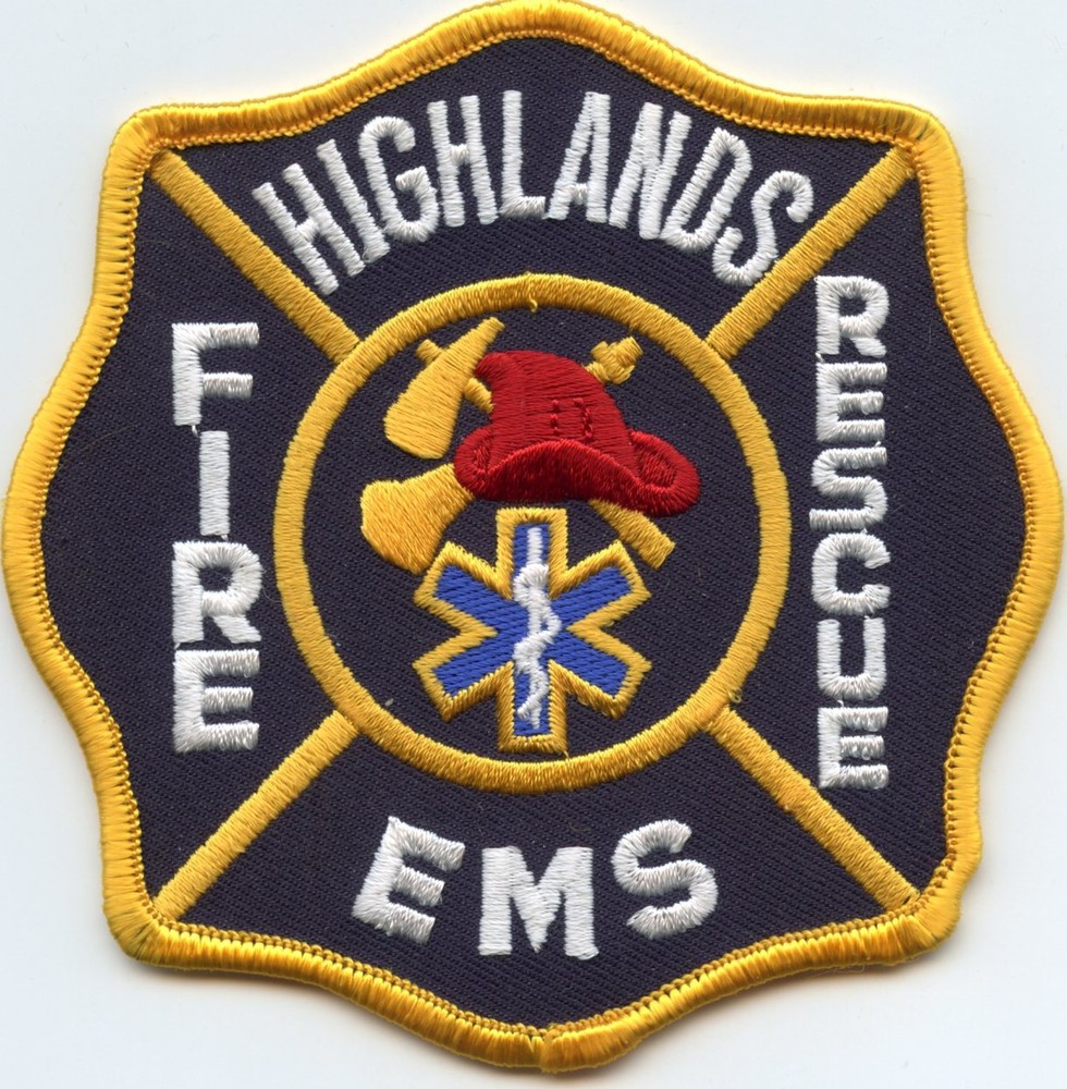 HIGHLANDS TEXAS TX EMS RESCUE FIRE PATCH