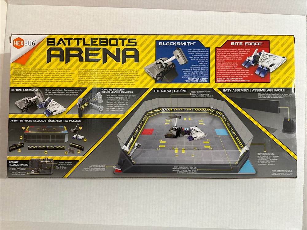 New BATTLEBOTS ARENA Battle Strategy Kit HEXBUG Blacksmith ROBOTS Bite Force R/C