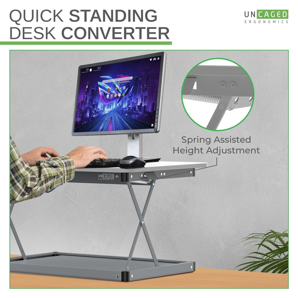 MINI Desktop Laptop Standing Desk Converter Riser Conversion Stand Topper cheap