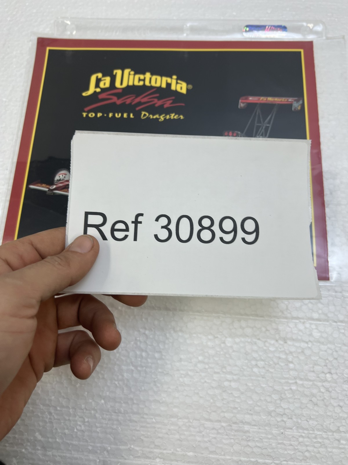 Mike Dunn La Victoria Top Fuel Dragster Signed Photo Card NHRA Racing Autograph