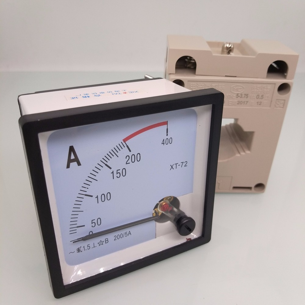 AC 0~200A Analog AMP Current Panel Meter Ammeter & Current Transformer