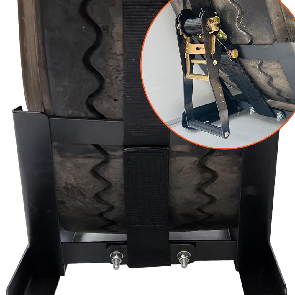 Adjustable Semi Truck Tire Rack Spare Tire Carrier Tire Mount Holder w/hardware