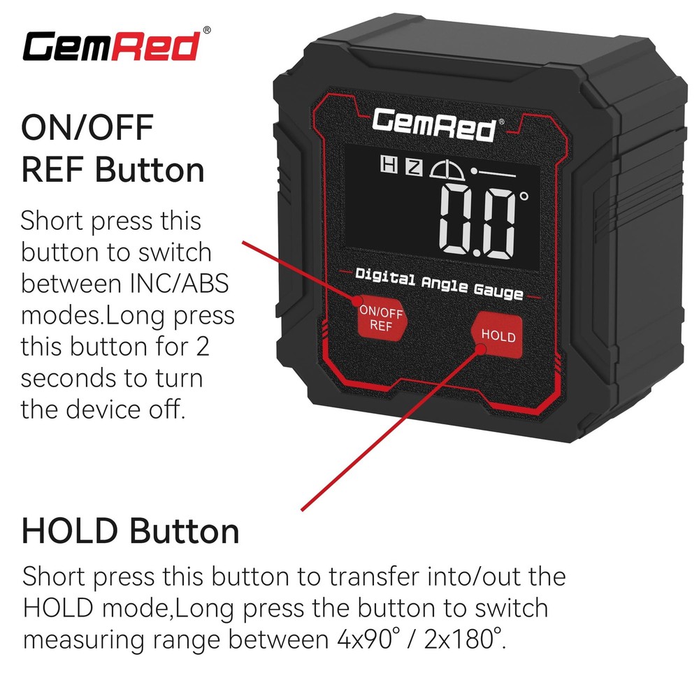 Digital Angle Gauge DAGV1 Basic Inclinometer Protractor Measuring Tool
