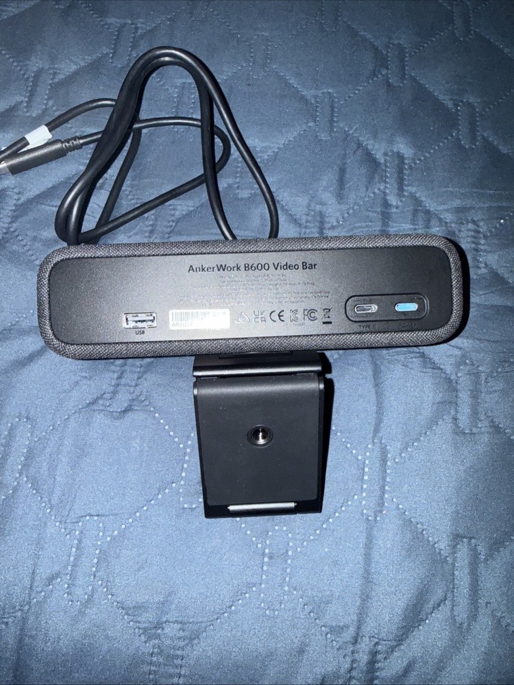 Anker Work B600 Videobar Webcam with Light, with 2K Camera -A