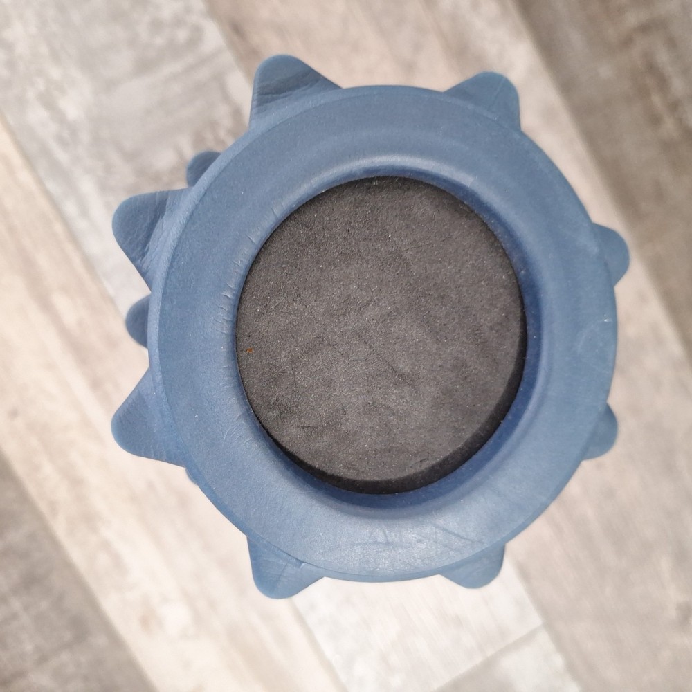 Rumble Roller Compact, Textured Exercise Roller 12.5" Excellent Dark Blue