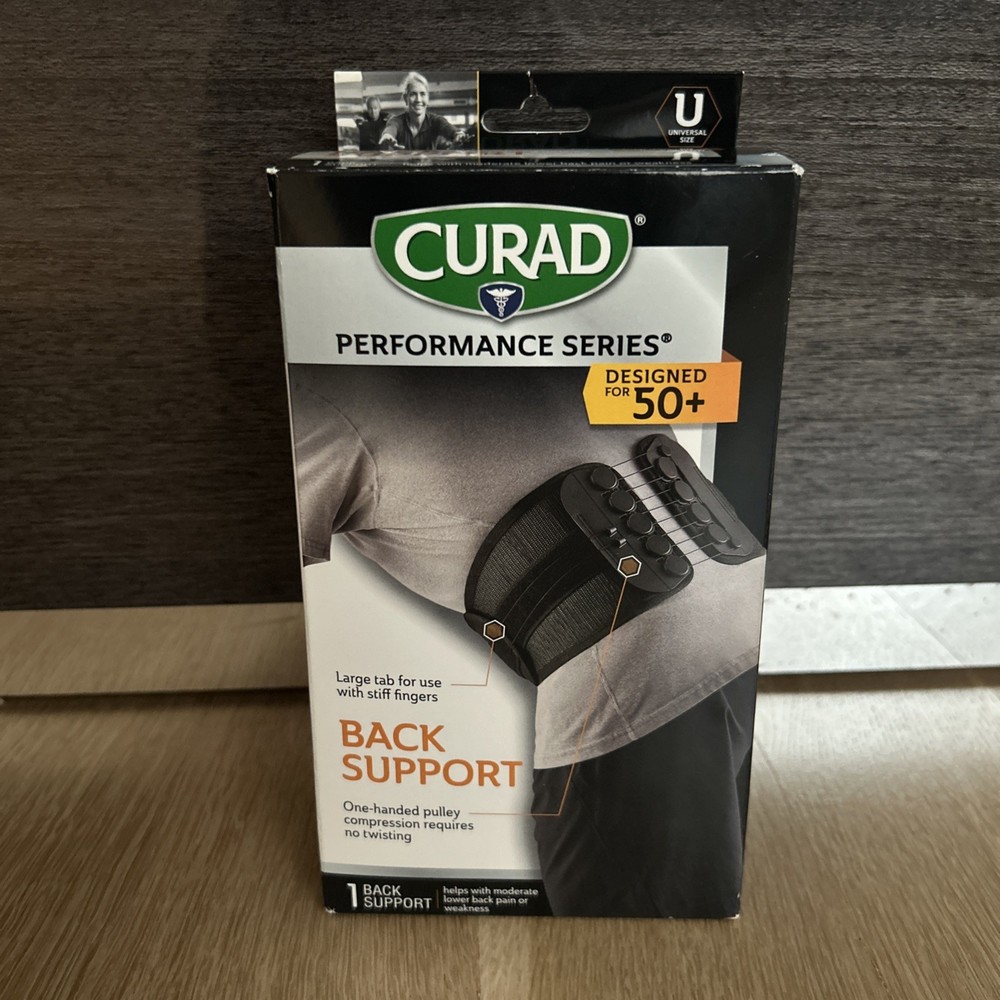 NEW Curad Back Support with Low-Friction Pulley System, Designed for 50+