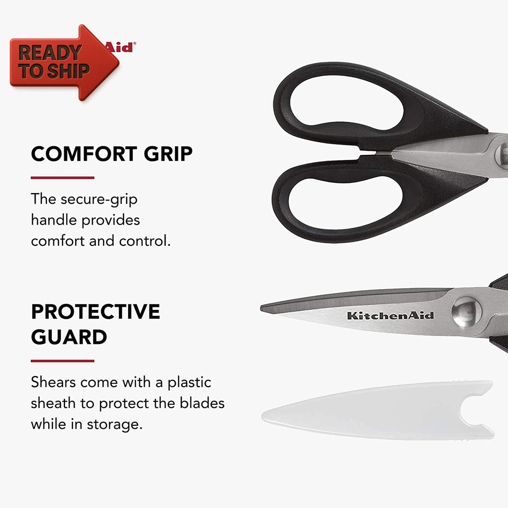 Kitchenaid All Purpose Kitchen Shears with Protective Sheath Durable Stainless S