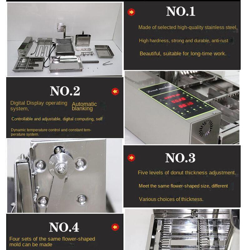 Donuts Machine Temperature Control Single Cylinder Fryer Doughnut Maker Machine