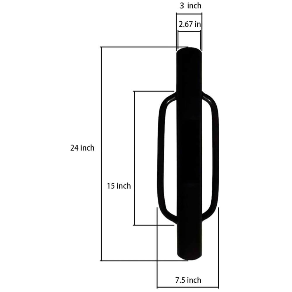 Solid Steel Post Rammer with Comfortable Handles