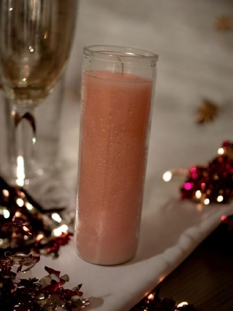7 Day Plain Pink Candle