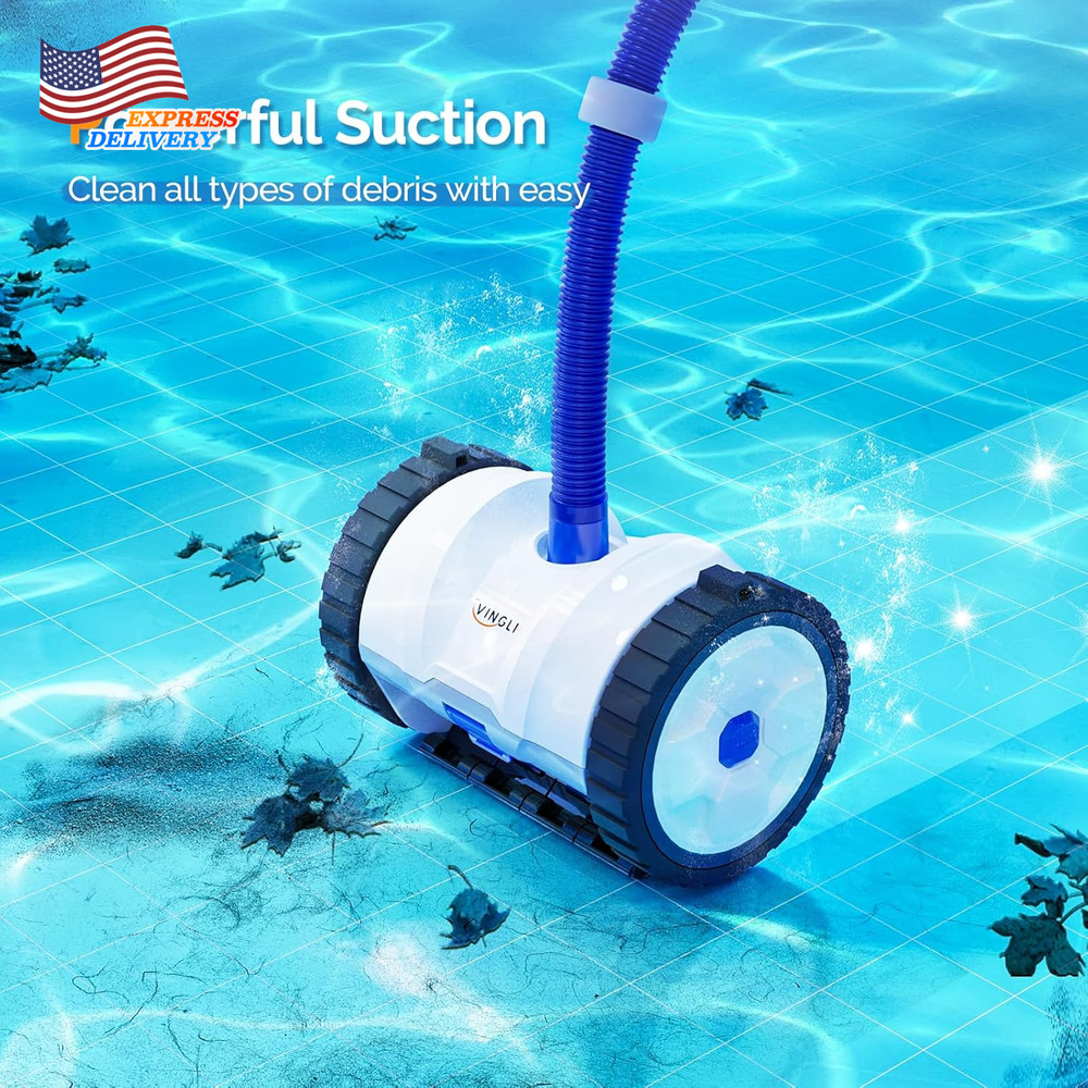 2025 Upgrade Automatic Suction-Side Pool Vacuum Cleaner Wall-Climbing Sweeper