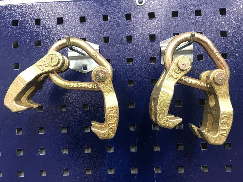 2 pieces Double Looper Claw Hooks Clamp Pull Auto Body Frame Machine tool