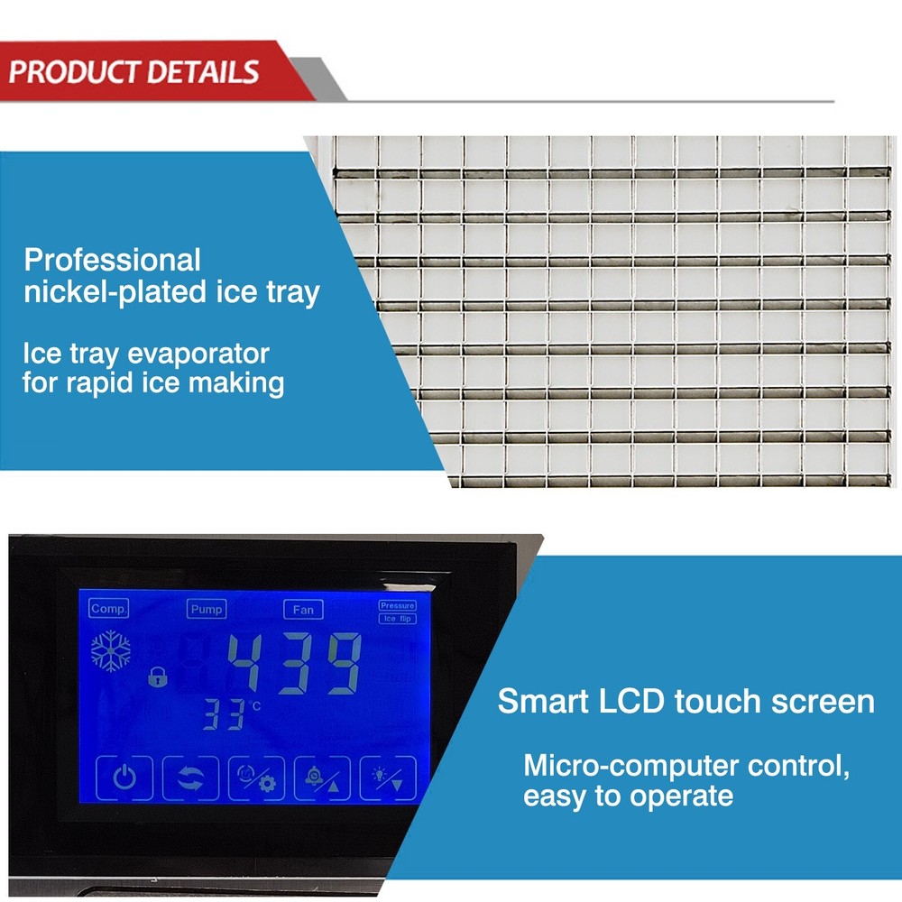 Commercial Cube Ice Machine Ice Maker Ice Cube Machine- 550 LBS/Day