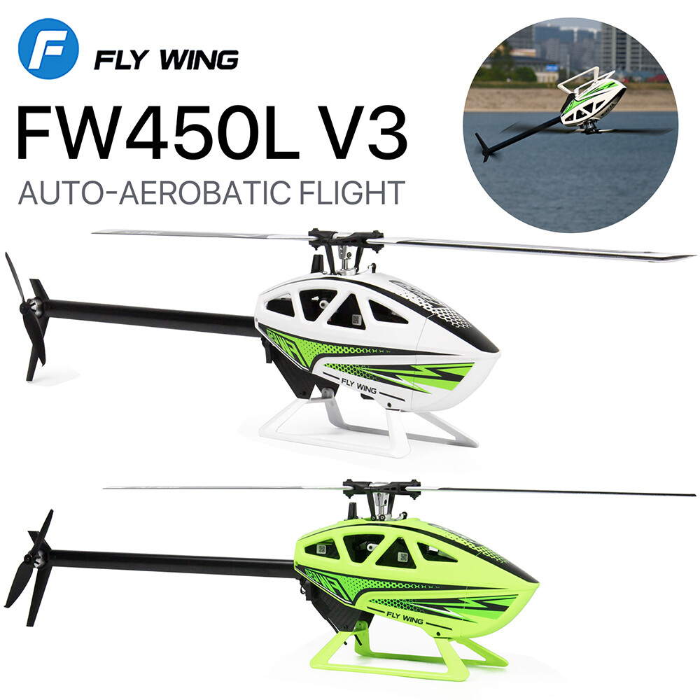 Fly Wing FW450L V3 6CH 3D GPS Automatic Return Hovering Helicopter RTF US Plug