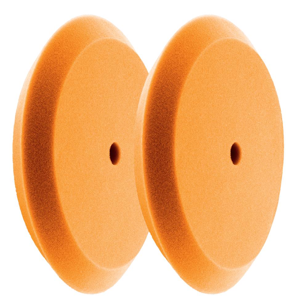HI-BUFF 8" Foam Buffing Pads, Fits 7" Backer, Slant Design, Hook & Loop (2 Pack)