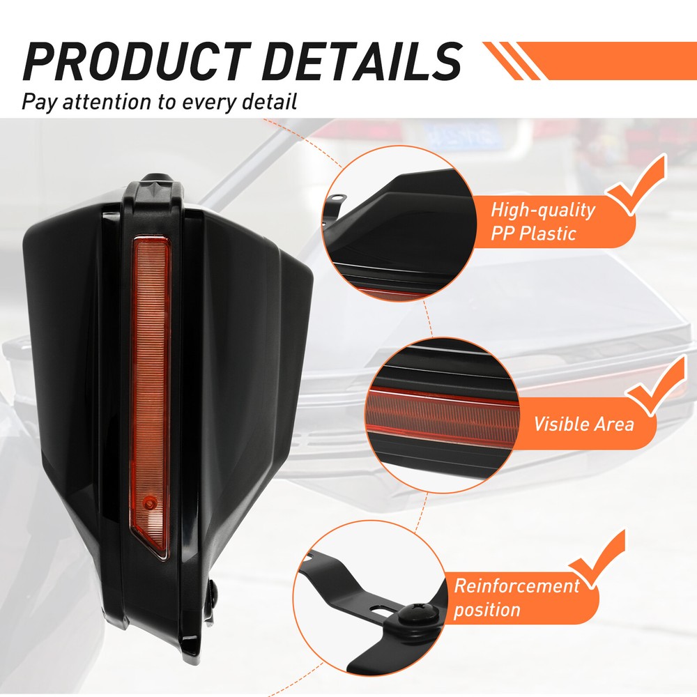 Universal Motorcycle Handguards 7/8" 22mm Handle Protector Shield Hand Guards