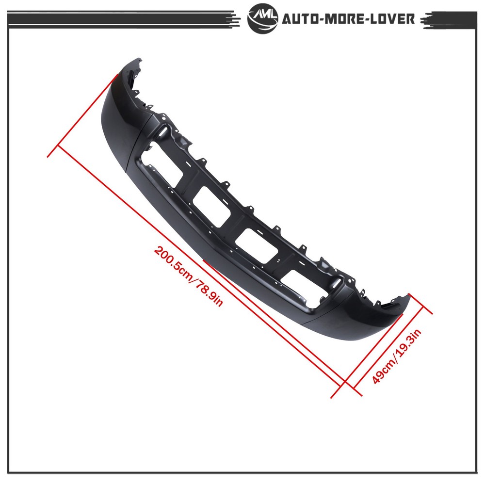 Split Front Bumper Black Solid Surface 22944858 For Chevy Silverado 1500 14-15