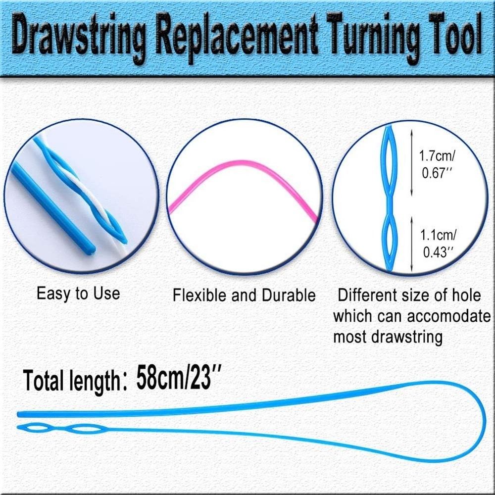 Drawstring Threader Replacement Set Sewing Turn Fabric Threader Tools for1473