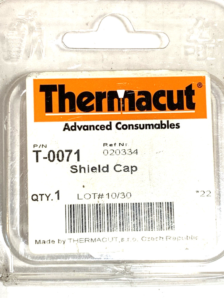 Thermacut T-0071 mechanized plasma shield cap Ref No: 020334
