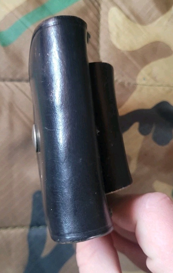 Jaypee Black Leather Vintage Handcuff Case