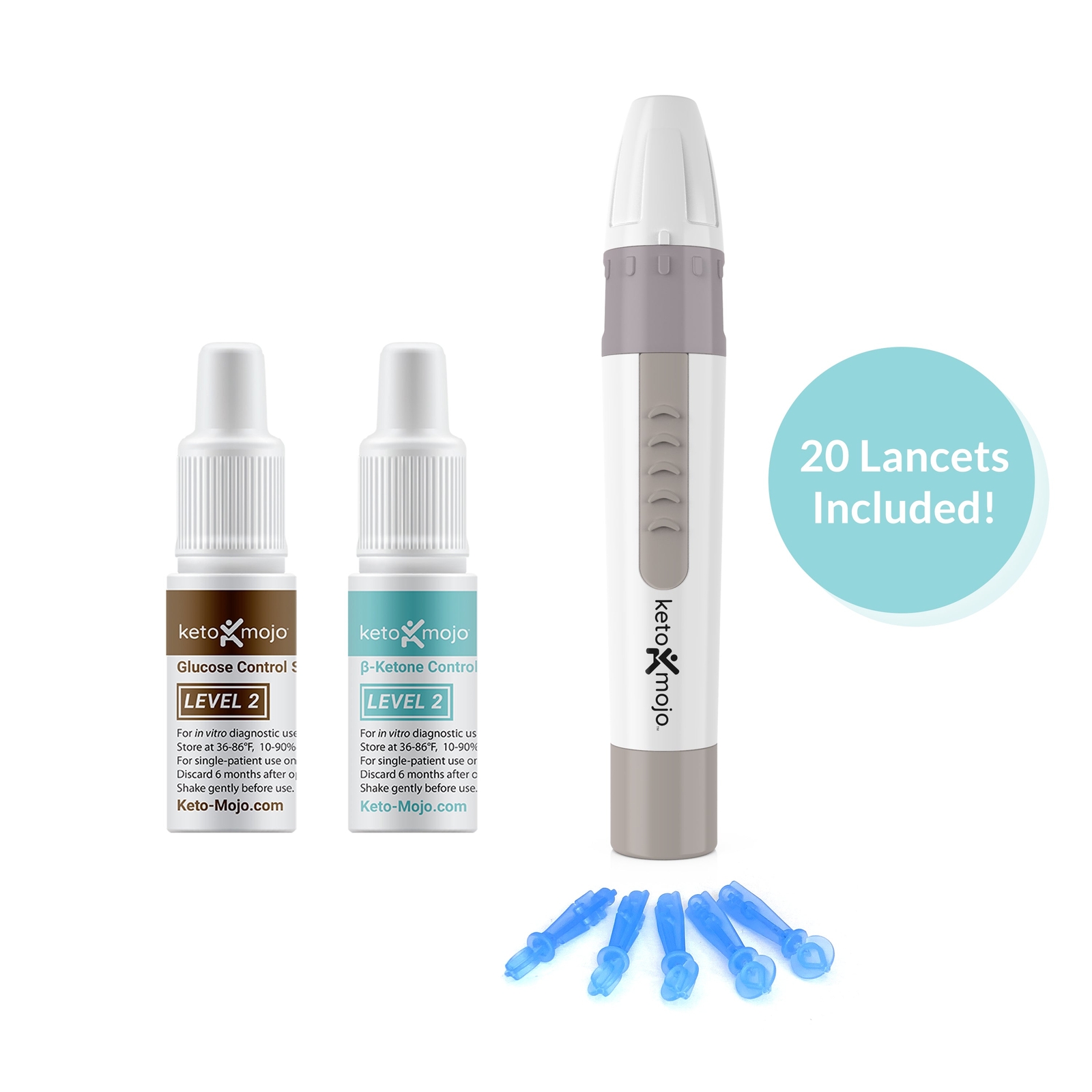Keto-Mojo GK+ Blood Glucose & Ketone Basic Meter Kit - Official Company Listing