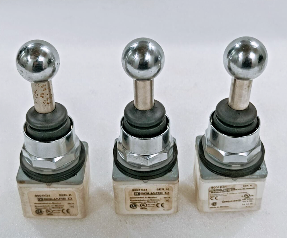 SQUARE D Joystick Controller, Harmony 9001K Series, 3 Positions, Spring Return