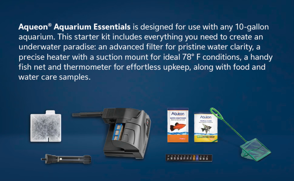 Aqueon Aquarium Accessory 10 Gallons Essentials Kit