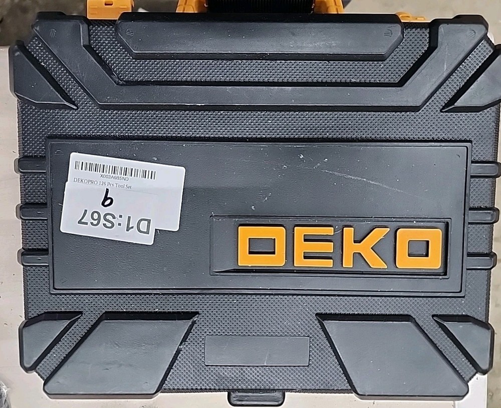 NO DRILL--DEKOPRO Tool SetTool Kit with Tool Box without Drill, NO DRILL