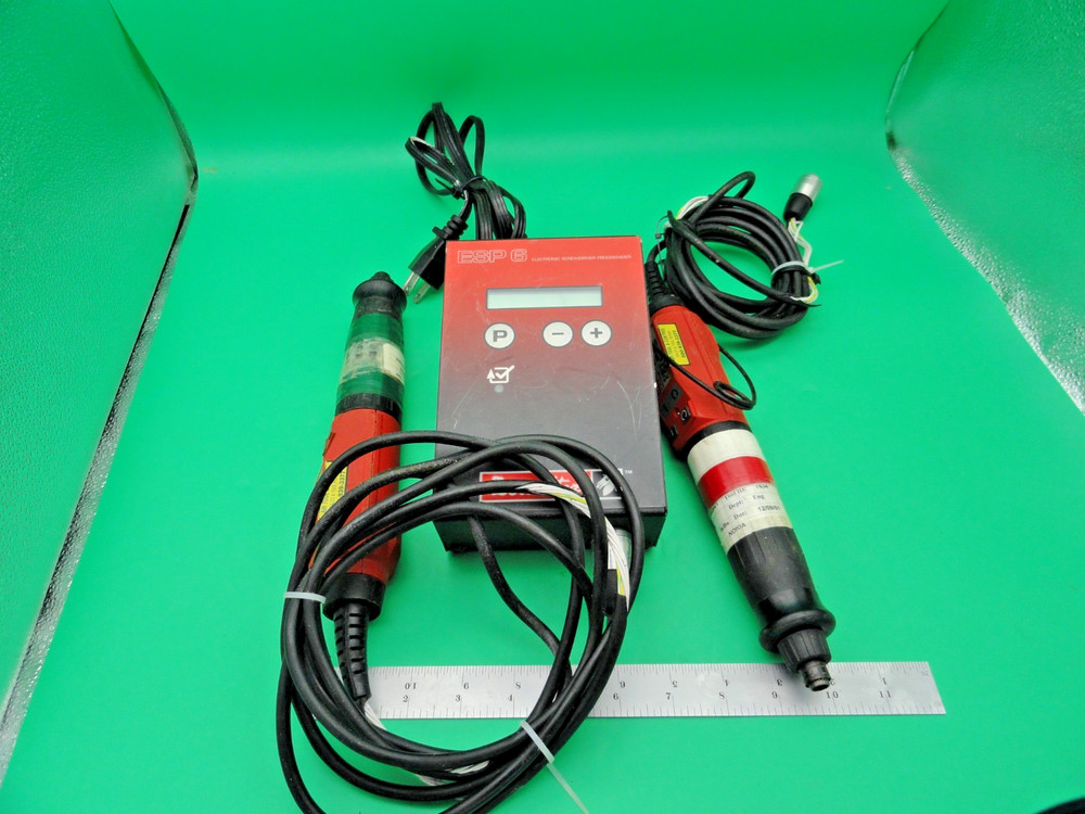 Desoutter ESP6 Low Voltage Electric Screwdriver Programmer W/2 SCREWDRIVERS
