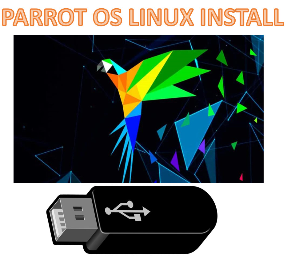 Parrot Security Bootable USB Flash Drive 64 Bit Live/ Installer Parrot 7.1