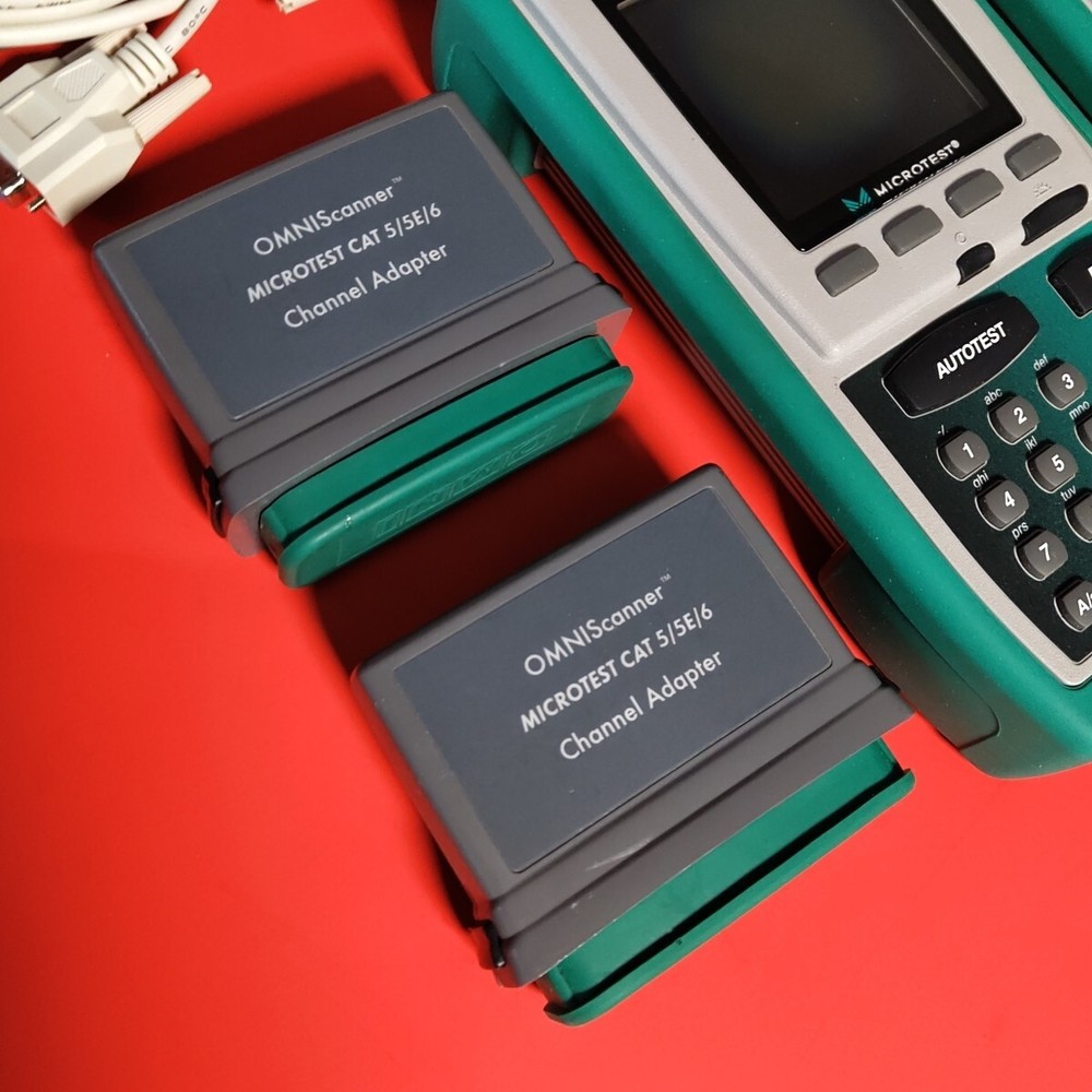 Fluke MicroTest OmniScanner Cable Certifier Digital Analyzer Cat 5 5E 6 *AS IS*