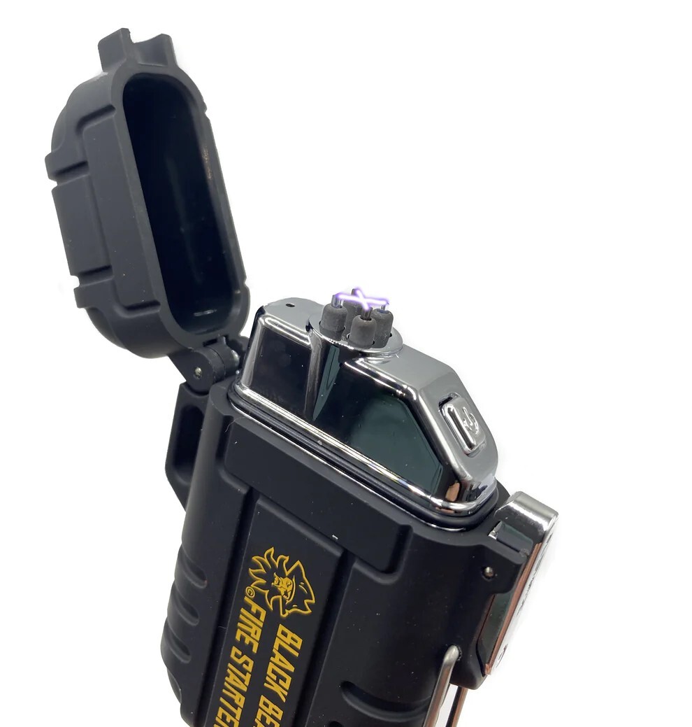 Black Beard Fire Starter - Arc Electric Rechargeable Lighter -- Survival Lighter