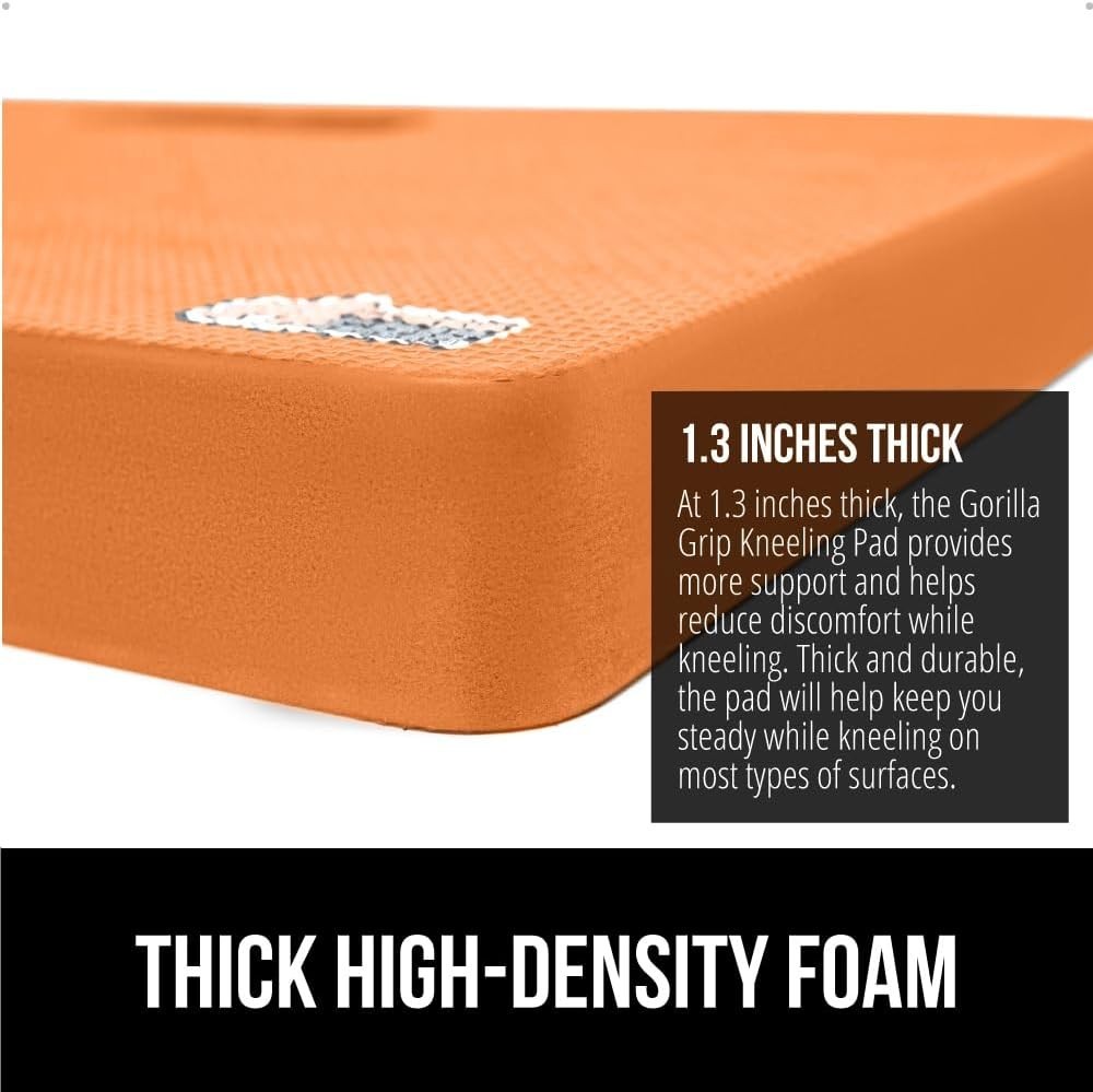 Extra Thick Patent Pending Soft Foam Kneeling Pad, 2 PK, Supportive Large Cus...