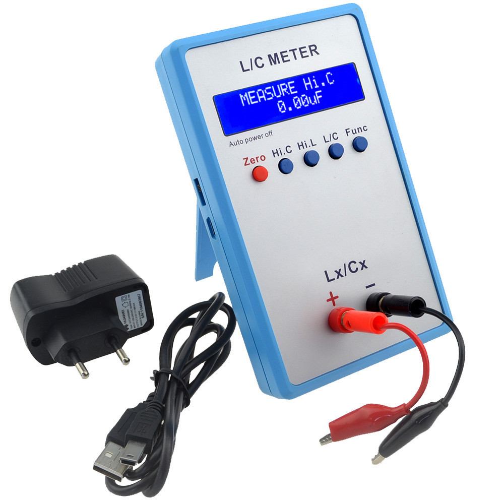 LC200A L/C Meter Inductance Capacitance Digital Bridge LCR Table Blue Meter
