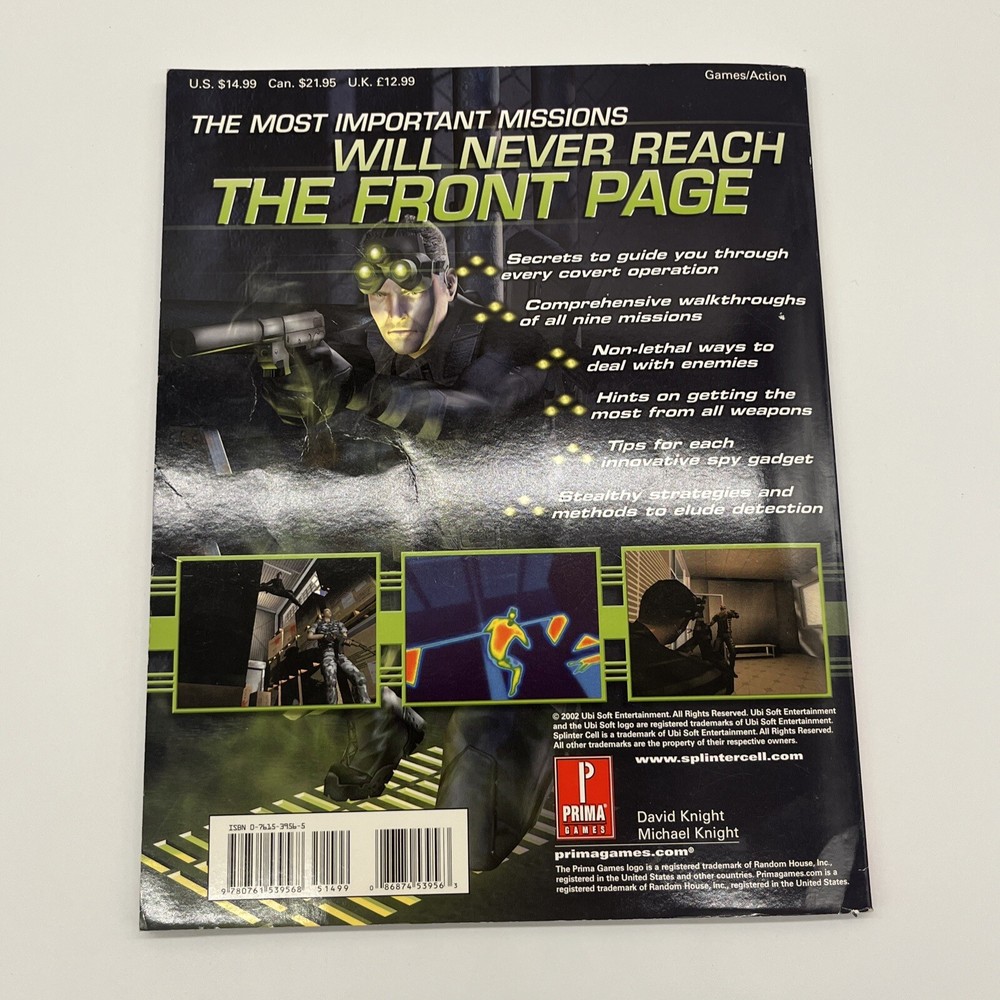 Strategy Guide Rage, Quake 4 & Splinter Cell Guides Only!