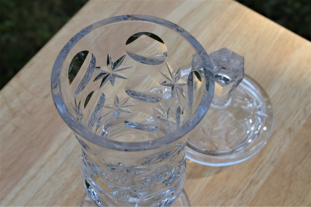 Vintage Crystal Lidded Jar vase