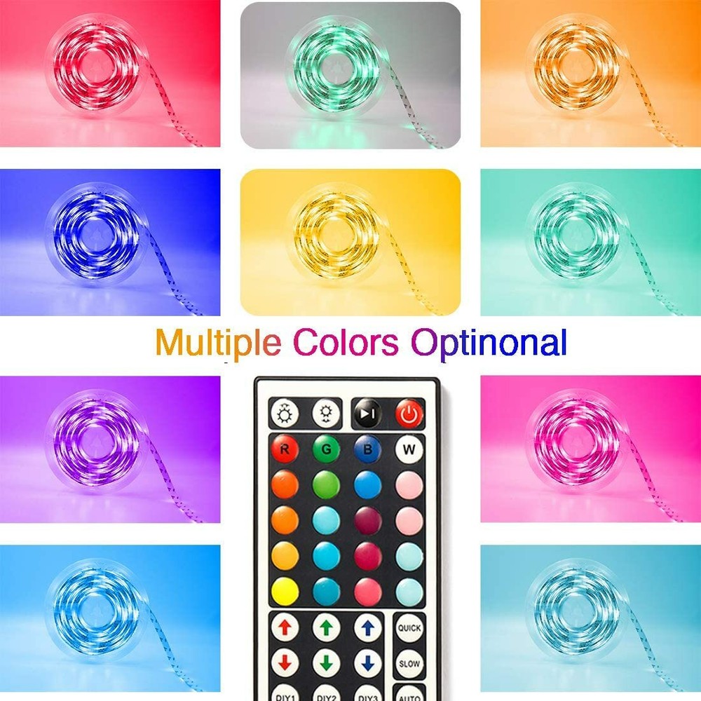 65.6 ft LED String Light with 44-Key Remote Control, Indoor/Outdoor Plug-in