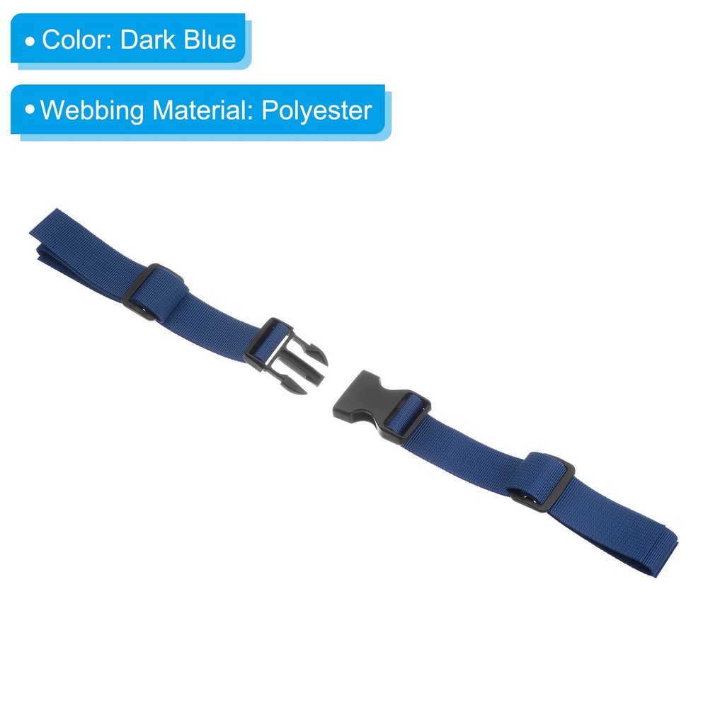 Backpack Belt Strap, Waist Strap with Quick-Release Buckle, Dark Blue