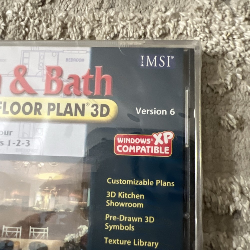 IMSI Kitchen & Bath Floor Plan 3D Version 6 New!