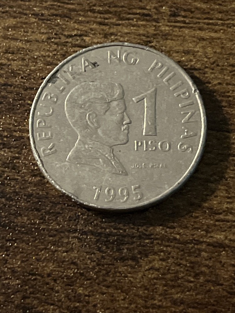1995 Philippines 1 Piso Actual Coin TK8096*