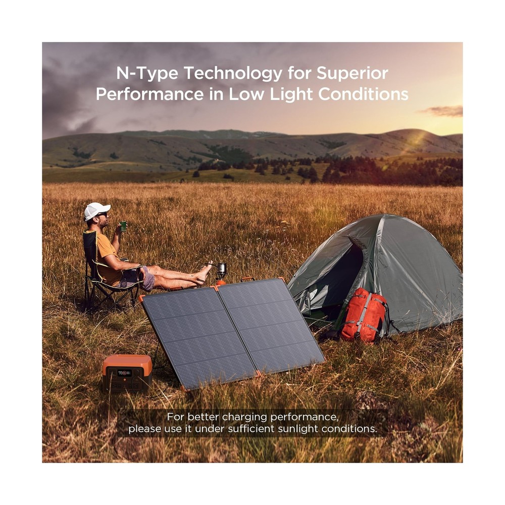 N-Type 16BB 180W Portable Solar Panel,Camping Essentials,Foldable Solar Charg...