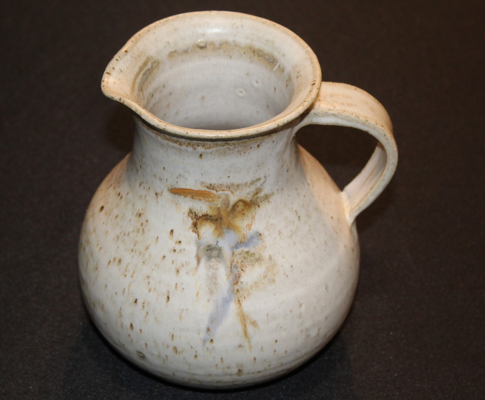 Art Studio Signed Decorative Pottery Pitcher Jug