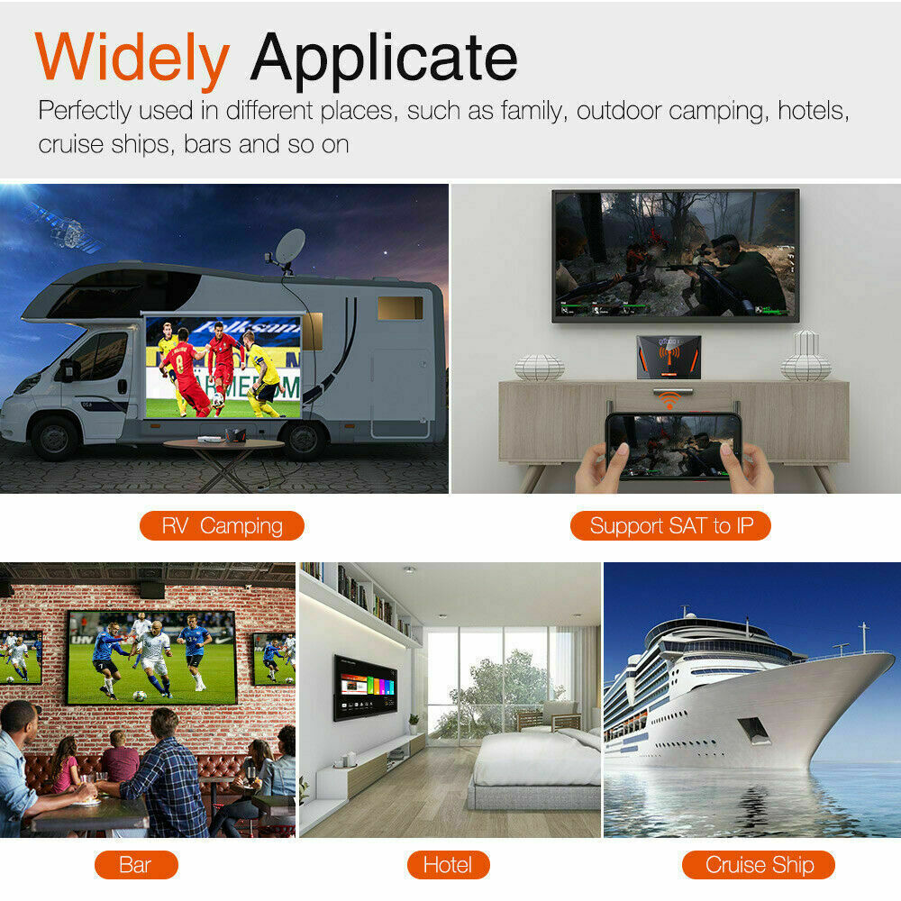 4K UHD FTA DVB-S2/S2X/T2/ATSC-J.83B Satellite TV Receiver Twin Tuner Decoder Box