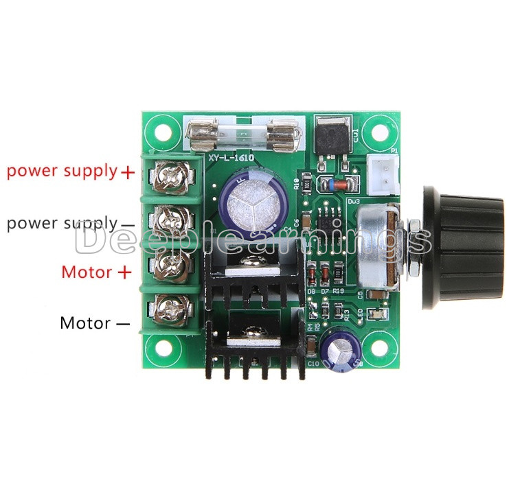 12V~40V 10A PWM DC Motor Speed Control Switch Controller Volt Regulator Dimmer