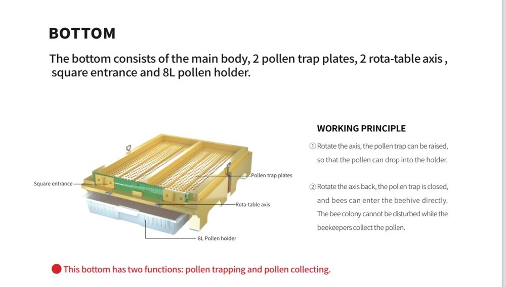 BeeHive Plastic Langstroth Size - 3 layers INSULATED Plastic Beehive- 3 LAYERS