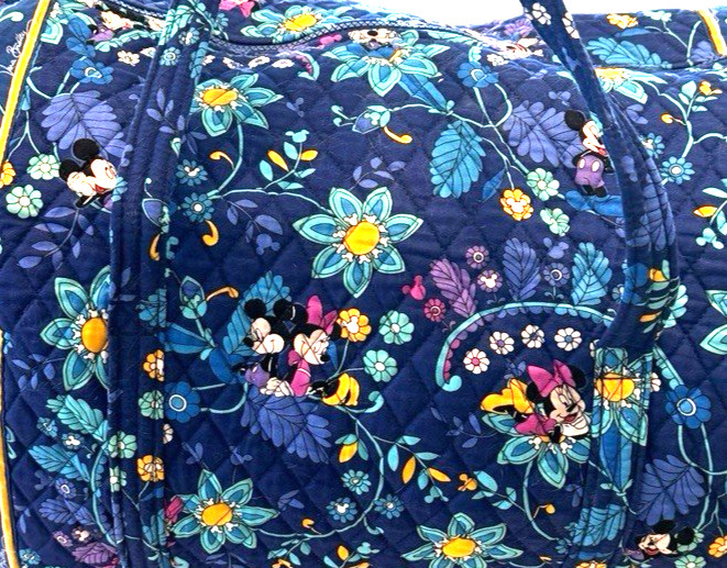 Vera Bradley Disney Parks Dreaming Of Mickey Large Duffel Travel Bag 22" NWOT
