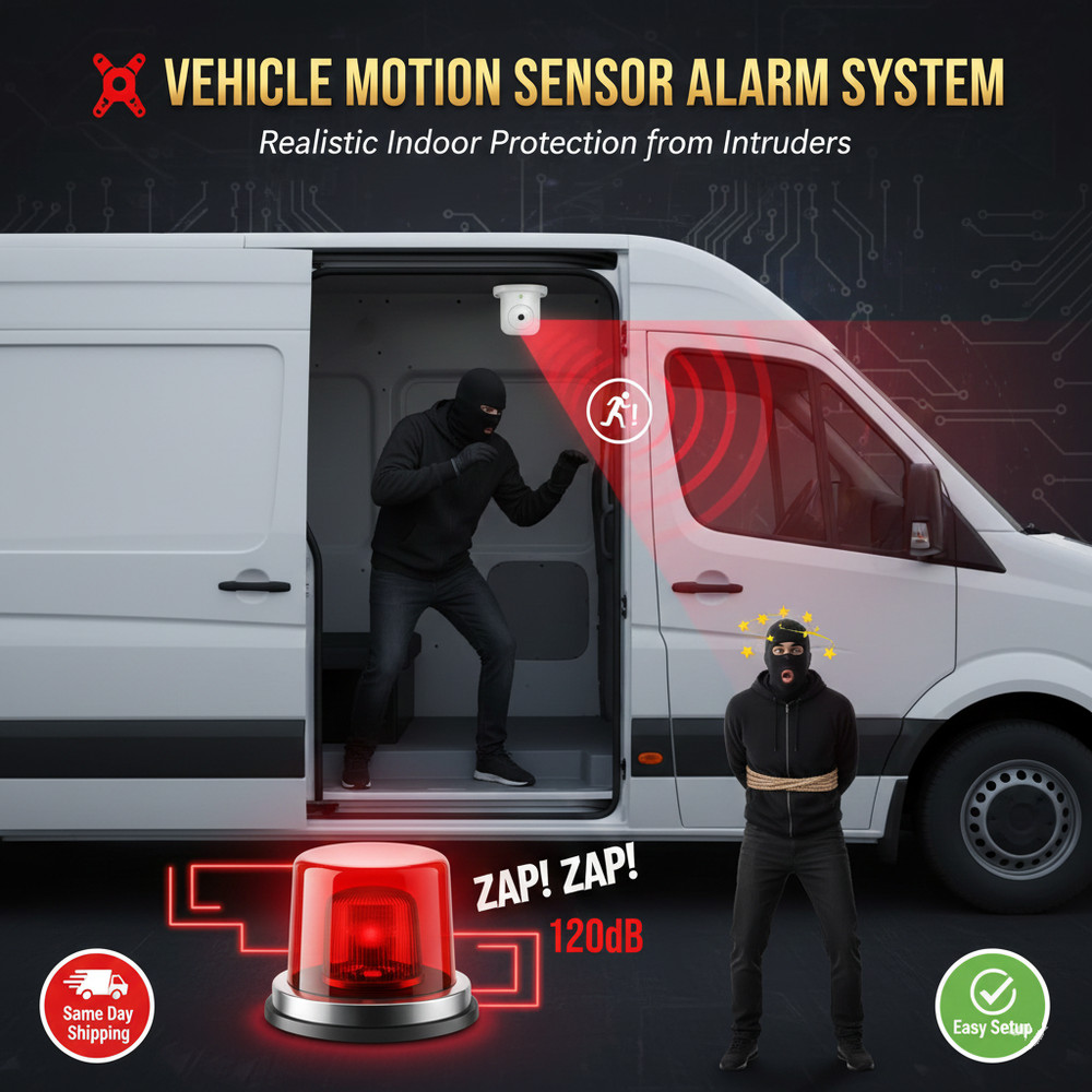 Camper-Van-Motorhome-Caravan Wireless Remote Alarm Security Entry Motion Sensor
